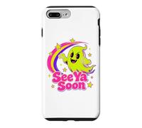 Carcasa para iPhone 7 Plus/8 Plus See Ya Soon Moon Cute Spooky Halloween Stars Kawaii