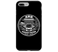 Carcasa para iPhone 7 Plus/8 Plus Sello de la estación de Tren de Asakusa, Recuerdo de Otaku japonés Kanji
