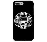 Carcasa para iPhone 7 Plus/8 Plus Sello de la estación de Tren de Shibuya Otaku Souvenir japonés Kanji