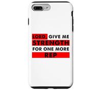 Carcasa para iPhone 7 Plus/8 Plus Señor Dame Fuerza para un Amante del Gimnasio Cristiano más representante