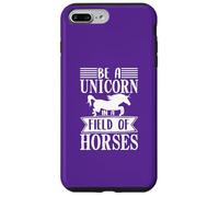 Carcasa para iPhone 7 Plus/8 Plus Ser un Unicornio en un Campo de Caballos Cita Motivacional