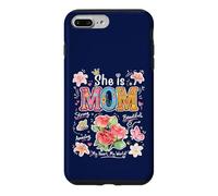 Carcasa para iPhone 7 Plus/8 Plus She Is Mom Floral Cute Mama - Gráfico de Flores para el día de