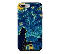 Carcasa para iPhone 7 Plus/8 Plus Sherlock Holmes Noche Estrellada Detective Vintage