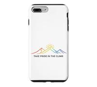 Carcasa para iPhone 7 Plus/8 Plus Siéntete Orgulloso de la Escalada Rainbow Mountain Hiking