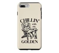Carcasa para iPhone 7 Plus/8 Plus Sillón de Verano para Perros Chillin' with my Golden Retriever