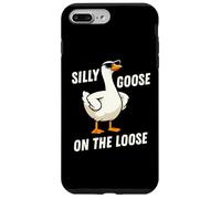 Carcasa para iPhone 7 Plus/8 Plus Silly Goose On The Loose Funny Goose Meme Men Women