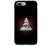 Carcasa para iPhone 7 Plus/8 Plus Símbolo Secreto Illuminati de la pirámide mística del Ojo Que Todo lo ve
