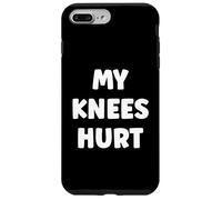 Carcasa para iPhone 7 Plus/8 Plus Simple Funny Gym Workout Quote My Knees Hurt