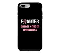 Carcasa para iPhone 7 Plus/8 Plus Simple Woman Fighting Ribbon Fighter Breast Cancer Awarenes
