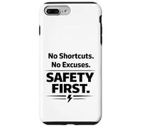 Carcasa para iPhone 7 Plus/8 Plus Sin atajos. Sin Excusas. La Seguridad es lo Primero | Lema del Lugar de Trabajo
