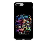 Carcasa para iPhone 7 Plus/8 Plus Sin música, la Vida sería un Error Friedrich Nietzsche