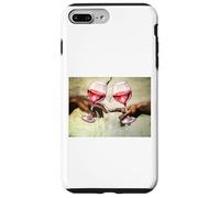 Carcasa para iPhone 7 Plus/8 Plus Sistine Chapel Copa DE Vino Divertido Renacimiento Michelangelo