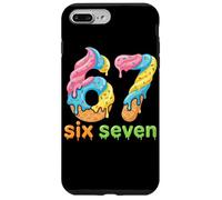 Carcasa para iPhone 7 Plus/8 Plus Six Seven 67 Number Ice Cream Drip Meme 6 7 Kids Boys Girls