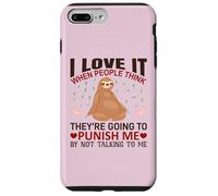Carcasa para iPhone 7 Plus/8 Plus Sloth Shirt I Love It When People Think Sloths Lover Regalo