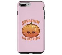 Carcasa para iPhone 7 Plus/8 Plus Smashin' The Bad Vibes Pumpkin Kawaii Lindo Divertido