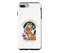Carcasa para iPhone 7 Plus/8 Plus Snack Committee Chairman, Raccoon Camping Humor