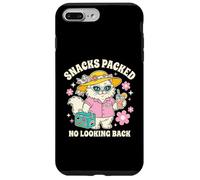 Carcasa para iPhone 7 Plus/8 Plus Snacks Llenos Sin Mirar Atrás Gato Vacaciones Viajero