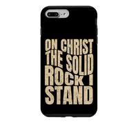 Carcasa para iPhone 7 Plus/8 Plus sobre Cristo La Roca Sólida Que Soy, Hombres y Mujeres Cristianos