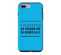 Carcasa para iPhone 7 Plus/8 Plus Sobreviví 20 años de Matrimonio 20 Aniversario de Bodas