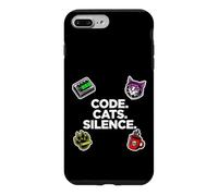 Carcasa para iPhone 7 Plus/8 Plus Software Engineer Introvert Code Cats Silence