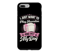 Carcasa para iPhone 7 Plus/8 Plus Solo Quiero Tocar el acordeón y acariciar a mi Perro