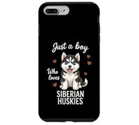 Carcasa para iPhone 7 Plus/8 Plus Solo un Chico Que ama a los Huskies siberianos