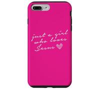 Carcasa para iPhone 7 Plus/8 Plus Solo una Chica Que ama a Jesús, Lindo día de San Valentín, Cristiano