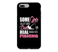 Carcasa para iPhone 7 Plus/8 Plus Some Girls Play with Dolls Real Girls Go Fishing Outdoors