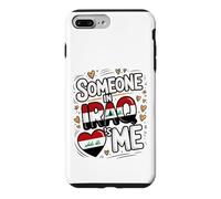 Carcasa para iPhone 7 Plus/8 Plus Someone In Iraq Loves Me Heart Iraq Flag