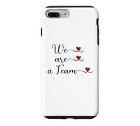 Carcasa para iPhone 7 Plus/8 Plus Somos un Equipo Lindo Regalo tipográfico Escrito a Mano