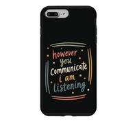 Carcasa para iPhone 7 Plus/8 Plus Soporte de Escucha de cotización de Conciencia de ASL inclusiva
