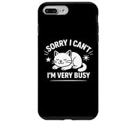 Carcasa para iPhone 7 Plus/8 Plus Sorry I Can't I'm Very Busy Funny Cat Diseño Gráfico