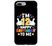 Carcasa para iPhone 7 Plus/8 Plus Soy 12 años Feliz cumpleaños para mí Divertido 12 cumpleaños