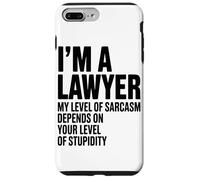 Carcasa para iPhone 7 Plus/8 Plus Soy Abogado. Mi Nivel De Sarcasmo Depende De Los Abogados
