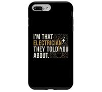 Carcasa para iPhone 7 Plus/8 Plus Soy Ese Electricista Que te dijeron sobre el Arte de Texto Vintage