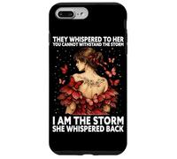 Carcasa para iPhone 7 Plus/8 Plus Soy la tormenta, Ella susurró, Mariposa, inspiradora