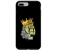 Carcasa para iPhone 7 Plus/8 Plus Soy Rey Ya No Un Esclavo Al Temer Soy Un Hijo De Dios León