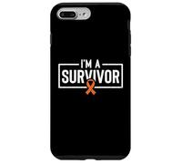 Carcasa para iPhone 7 Plus/8 Plus Soy un sobreviviente del cáncer de riñón Awarenes Cinta Naranja