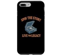 Carcasa para iPhone 7 Plus/8 Plus Spin The Story Live Legacy Reproductor de Vinilo