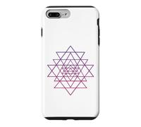 Carcasa para iPhone 7 Plus/8 Plus Sri Yantra Tantra Hindú Flor de la Vida