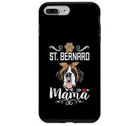 Carcasa para iPhone 7 Plus/8 Plus St Bernard Mama Dog Mom Puppy Dogs Lover Funny Mothers Day