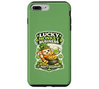 Carcasa para iPhone 7 Plus/8 Plus St Paddy's Shenanigan Lucky Monkeys Irish Monkey Monkey Punch