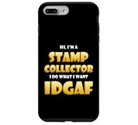 Carcasa para iPhone 7 Plus/8 Plus Stamp Collector Idgaf Rarest US/British Stamp Collections