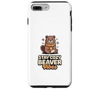 Carcasa para iPhone 7 Plus/8 Plus Stay Cozy Beaver Vibes - Peluche de Castor