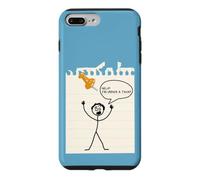 Carcasa para iPhone 7 Plus/8 Plus Stick Figure Under A Tack Funny Stick Hombre Oficina Regalo