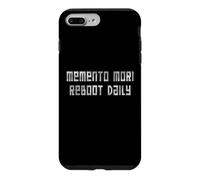 Carcasa para iPhone 7 Plus/8 Plus StoicTech Pixel Art Memento Mori Dicho