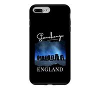 Carcasa para iPhone 7 Plus/8 Plus Stonehenge by Night Tourist Travel Souvenir Gran Bretaña Reino Unido