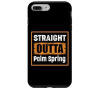 Carcasa para iPhone 7 Plus/8 Plus Straight Outta Palm Spring USA Retro Envejecido Vintage
