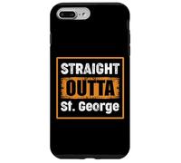 Carcasa para iPhone 7 Plus/8 Plus Straight Outta St. George Utah USA Retro Envejecido Vintage