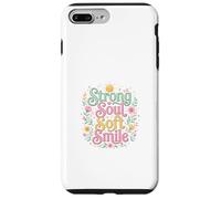Carcasa para iPhone 7 Plus/8 Plus Strong Soul Soft Smile Floral Diseño Inspirador